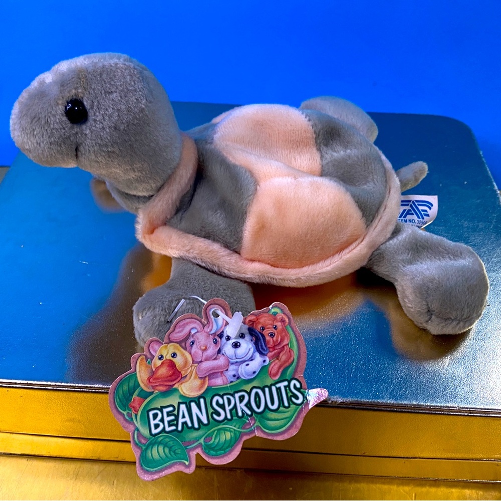 TOMMY TURTLE BEANIE PLUSH NWT BEAN SPROUTS 7”